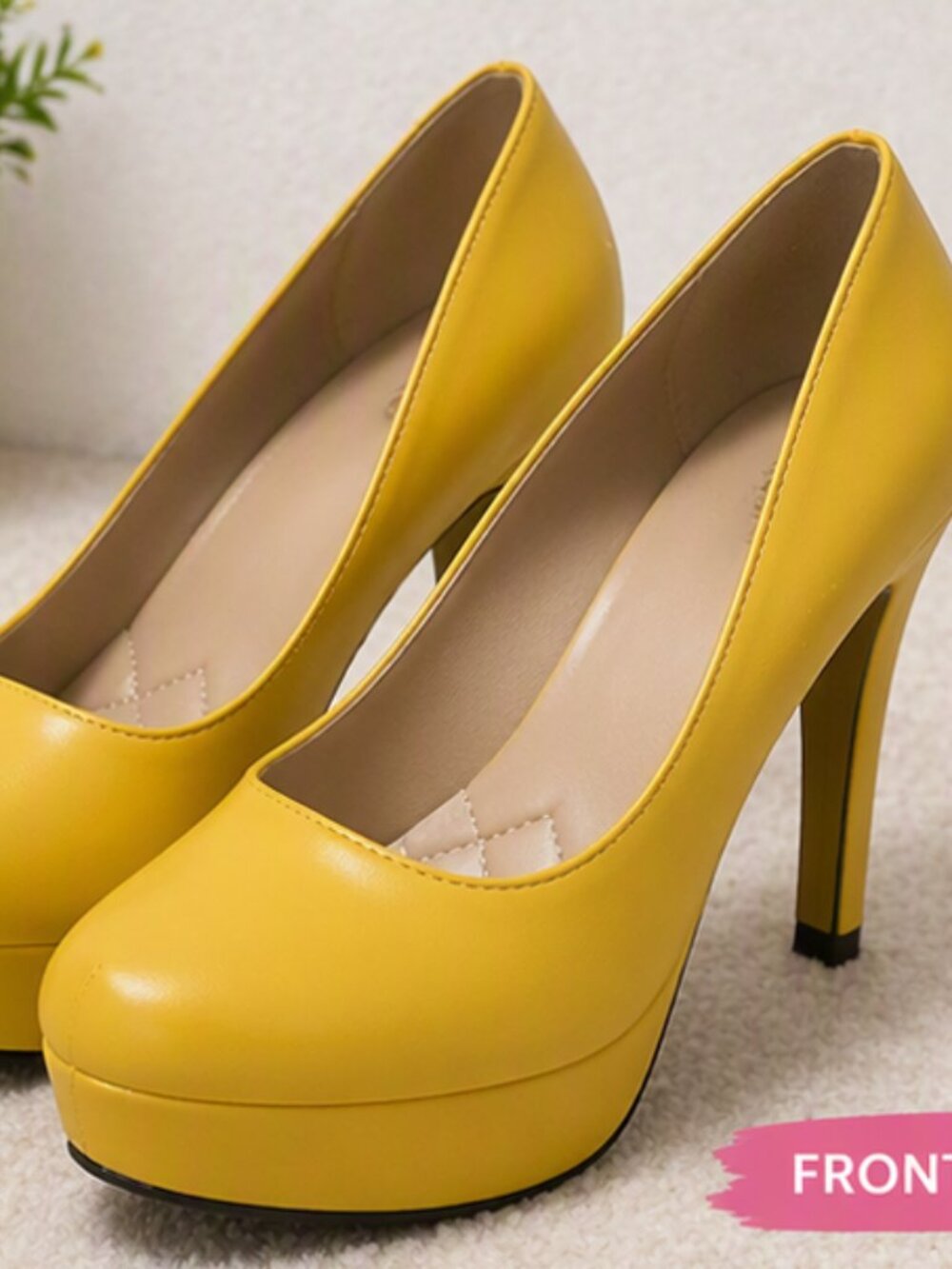 Bold Mustard Statement Heels